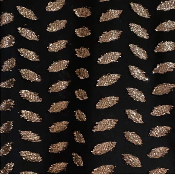 Zara Black and Gold Metallic Dress - Picture 2 of 4